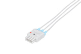 Nihon Kohden BR-903 Compatible Reusable ECG Lead Wire - 3 Leads Grabber - Pluscare Medical LLC