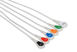 Nihon Kohden BR-906 Compatible Reusable ECG Lead Wire - 6 Leads Snap - Pluscare Medical LLC