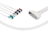 Philips MX40 Compatible Reusable ECG Lead Wires 5 Leads Grabber