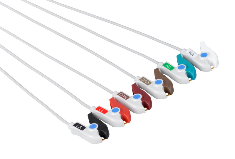 Mx40 Spo2 Philips MX40 with SpO2 Compatible Reusable ECG Lead Wire - 6 Leads ...