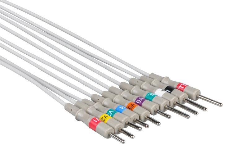 Philips Compatible EKG Lead Wire 3mm Needle End
