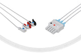Siemens Compatible Reusable ECG Lead Wires 3 Leads Grabber