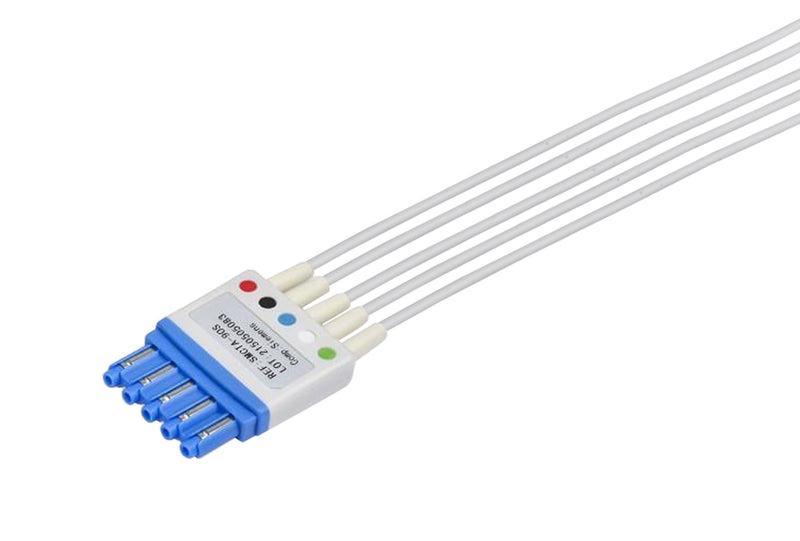 Siemens CT Compatible Reusable ECG Lead Wire - 5 Leads Grabber - Pluscare Medical LLC