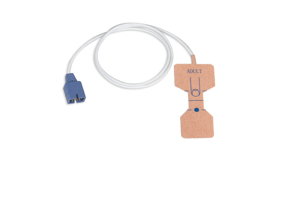 Nellcor-OXIMAX Compatible Disposable SpO2 Sensor Stretch Fabric - Adult (>40Kg) Box of 24pcs - Pluscare Medical LLC