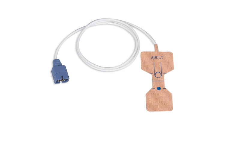 Nellcor-OXIMAX Compatible Disposable SpO2 Sensor Stretch Fabric - Pediatric (10-50Kg) Box of 24pcs - Pluscare Medical LLC