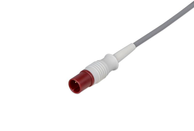 Philips Compatible Temperature Adapter Cable - Rectangular Dual Pin Connector 10ft - Pluscare Medical LLC