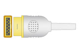 Marquette Compatible Temperature Adapter Cable - YSI 700 Dual Female Mono Plug Connectors 1ft - Pluscare Medical LLC