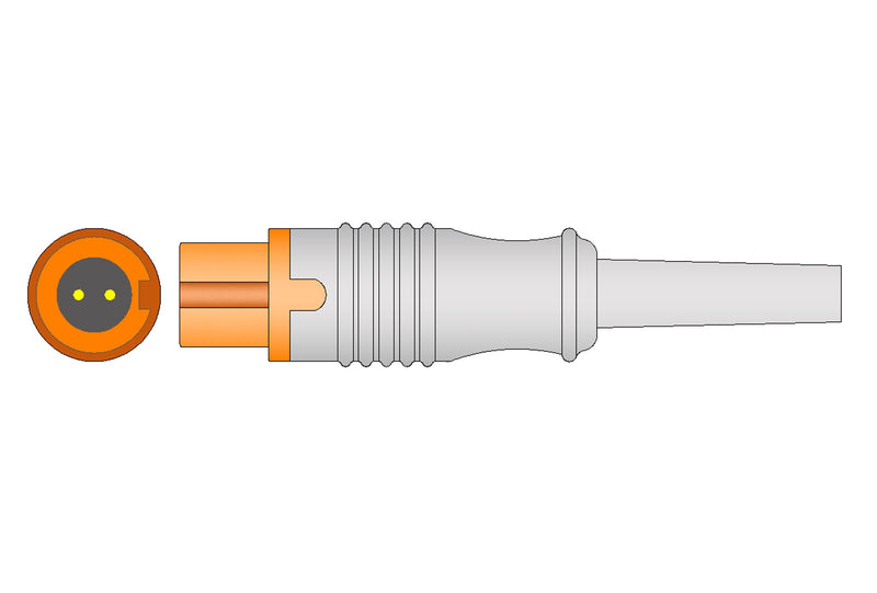 Mindray Compatible Temperature Adapter Cable - Female Mono Plug Connector 1ft - Pluscare Medical LLC