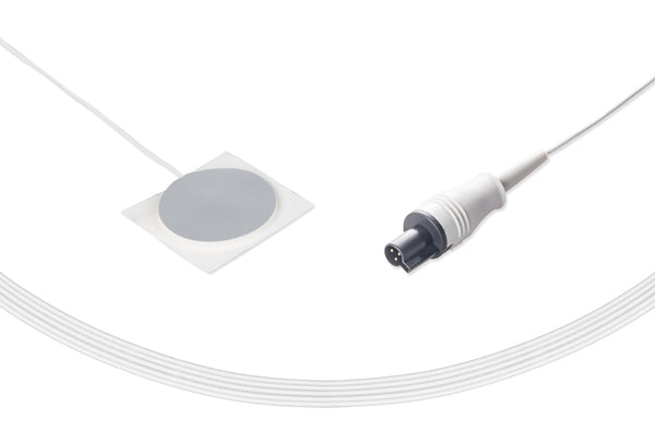 GE-Ohmeda Compatible Disposable Temperature Probe Adult Skin Sensor 10ft Box of 10