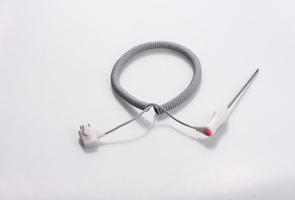Welch Allyn Compatible Smart Temperature Probe - Adult Rectal Coiled Cable