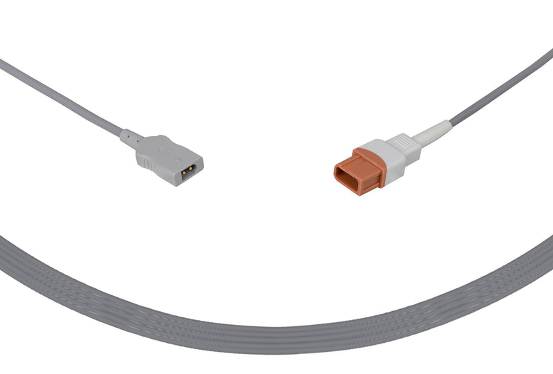 Spacelabs Compatible Temperature Adapter Cable Rectangular Dual Pin Connector 10ft