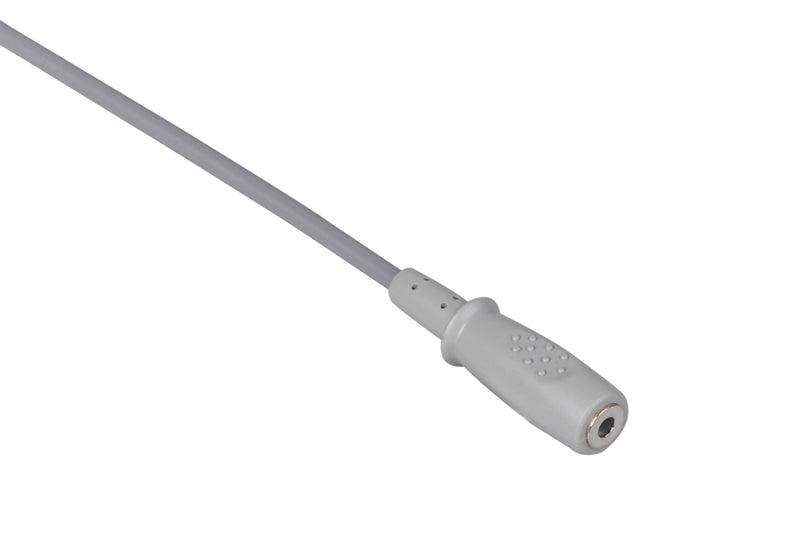 YSI400 Compatible Temperature Adapter Cable - Female Mono Plug Connector 90??10ft - Pluscare Medical LLC
