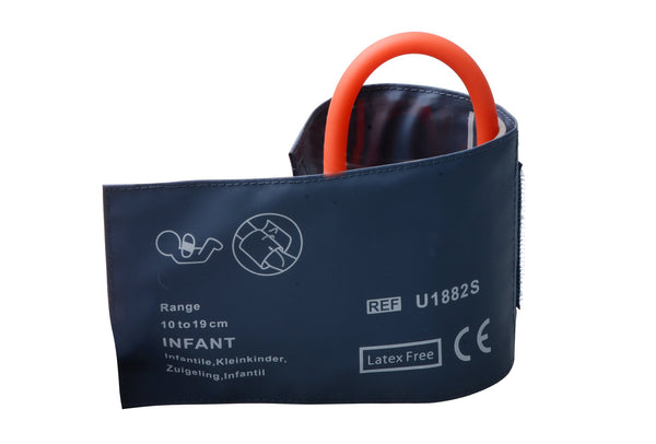 Reusable NIBP Cuffs With Inflation Bag - Single Tube Infant 10-19cm