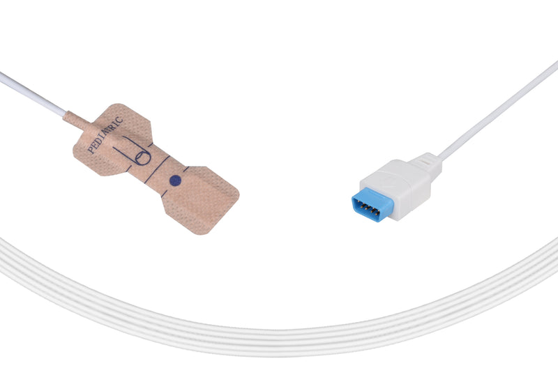 GE TruSignal Compatible Disposable SpO2 Sensor Adhesive Textile - TS-PAW-10 Pediatric (10-50Kg) Box of 24pcs