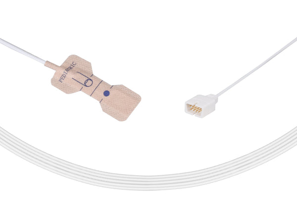 Digital Tech Compatible Disposable SpO2 Sensor Adhesive Textile Pediatric (10-50Kg) Box of 24pcs