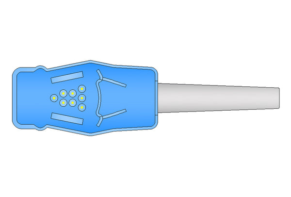 GE OxyTip+ Compatible Reusable SpO2 Sensor 3.6ft  - Adult+Neonatal Wrap - Pluscare Medical LLC