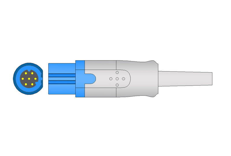Siemens Compatible SpO2 Interface Cable  - 4ft - Pluscare Medical LLC