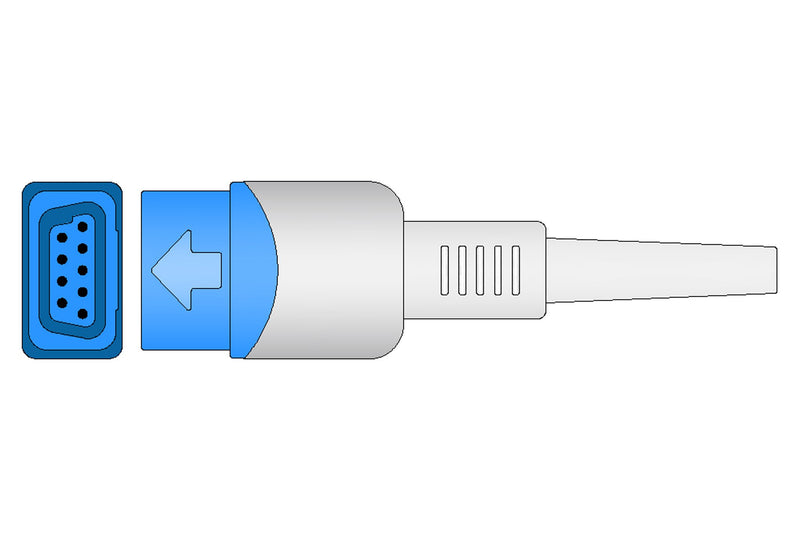 Datex-Ohmeda Compatible SpO2 Interface Cable  - 7ft - Pluscare Medical LLC