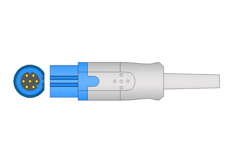 Siemens Compatible SpO2 Interface Cable  - 7ft - Pluscare Medical LLC