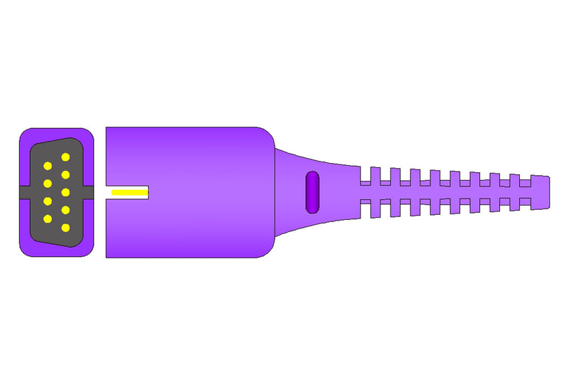 Nellcor Compatible SpO2 Interface Cable  - 7ft - Pluscare Medical LLC