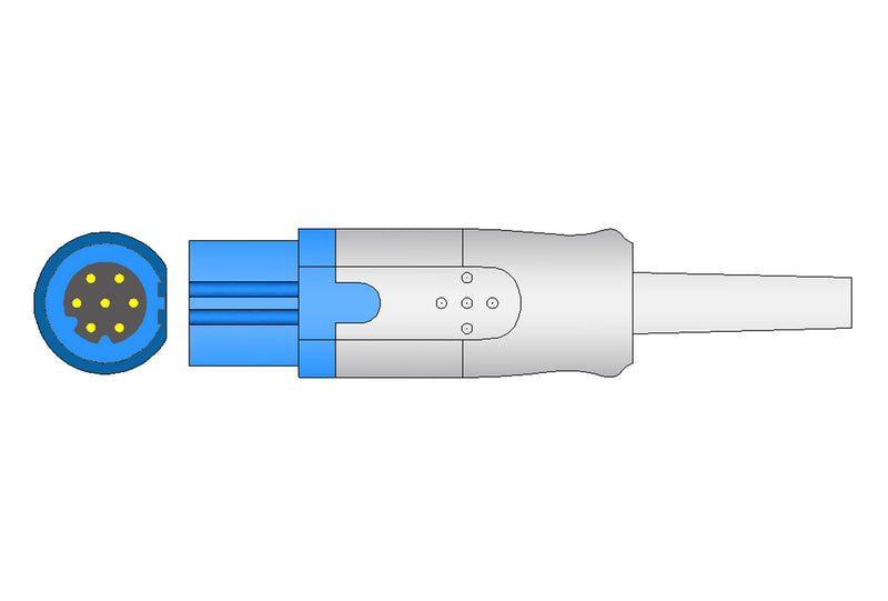 Siemens-Masimo Rainbow Compatible SpO2 Interface Cable  - 7ft - Pluscare Medical LLC