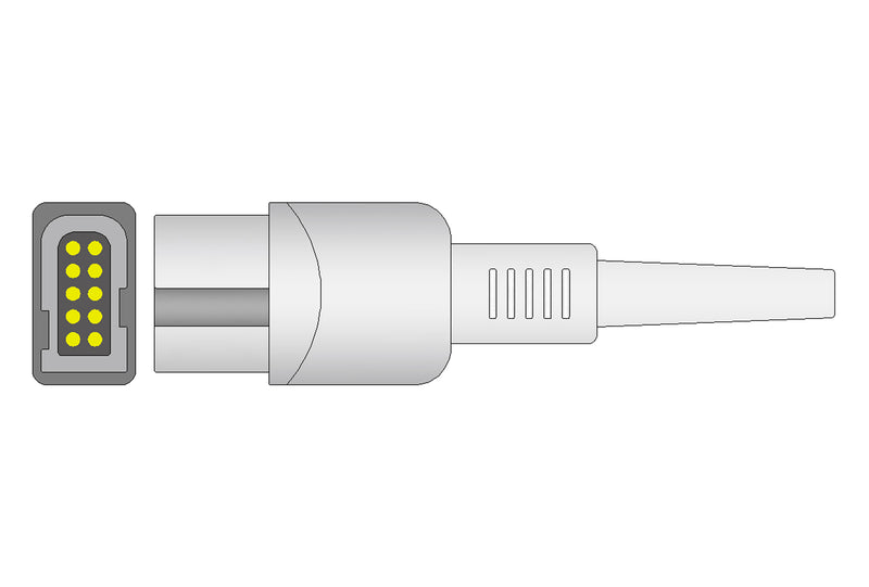 Spacelabs RD Rainbow SET SpO2 Interface Cable - Spacelabs 10-pin Connector - Pluscare Medical LLC