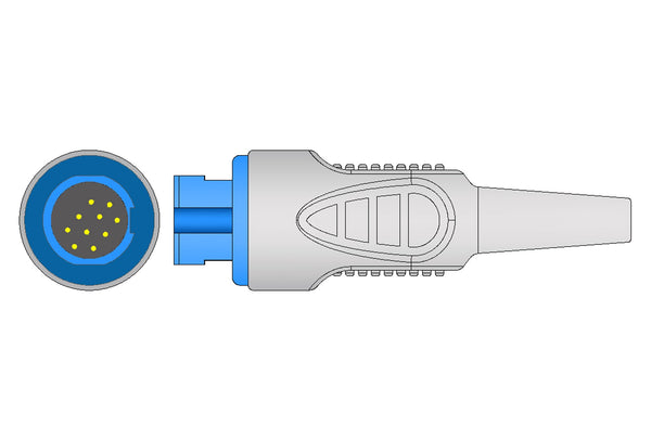 Nihon Kohden Compatible Reusable SpO2 Sensor 10ft  - All types of patients Multi-site - Pluscare Medical LLC