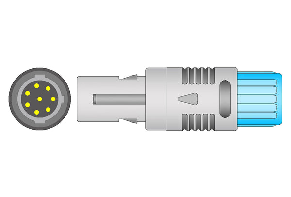 Edan-Oximax Compatible Reusable SpO2 Sensor 10ft  - All types of patients Multi-site - Pluscare Medical LLC