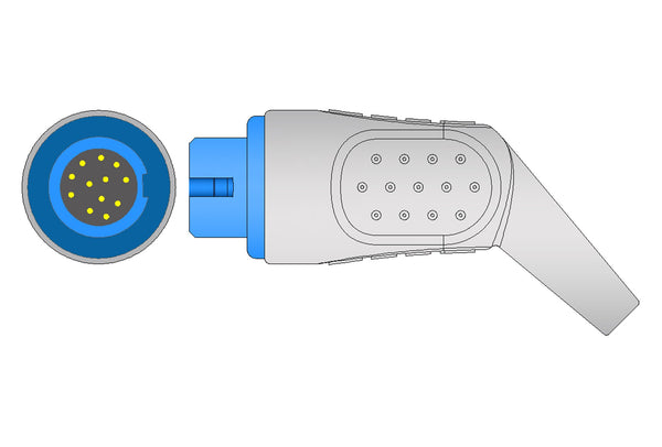 Philips Compatible Reusable SpO2 Sensor 10ft  - All types of patients Multi-site - Pluscare Medical LLC