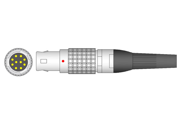 Mennen Compatible Reusable SpO2 Sensor 10ft  - All types of patients Multi-site - Pluscare Medical LLC