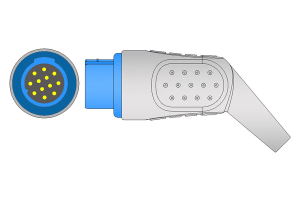 Biolight Compatible Reusable SpO2 Sensor 10ft  - All types of patients Multi-site - Pluscare Medical LLC