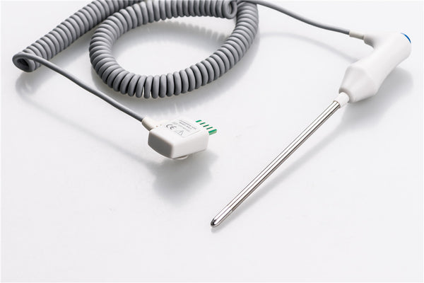 Welch Allyn Compatible Smart Temperature Probe - Adult Oral Coiled Cable